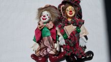 Clowns en porcelaine