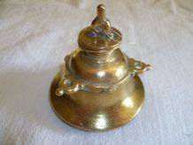 Encrier laiton inde vintage