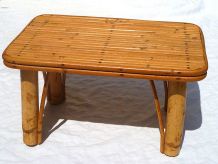 petite  table  ou banc  en bambou , vintage