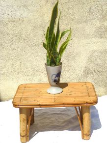 petite  table  ou banc  en bambou , vintage