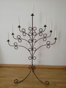 Grand candélabre en fer forgé 7branches