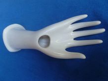 main blanche  en céramique, soliflore, porte bijoux