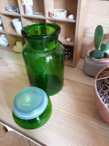 Bocal bouteille en verre 