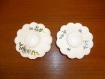 2 coquetiers faïence Jallier à Moustiers