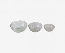 Set de 3 saladiers en verre