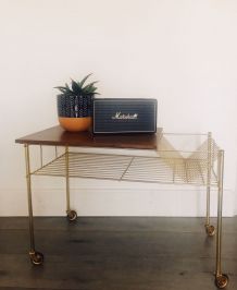 Desserte range-vinyles vintage