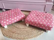 2 petits tabourets bas 