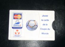 PORTE CARTE CREDIT COUPE DU MONDE DE FOOTBALL 1998.