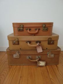 3 valises anciennes