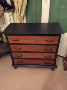 Commode vintage bois massif parfait état