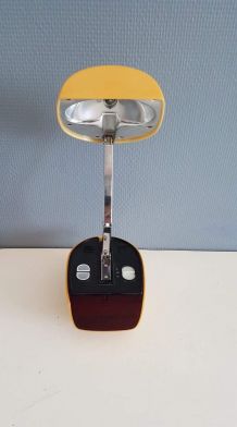 lampe réveil vintage style space age  avec bras articulé