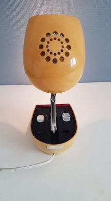 lampe réveil vintage style space age  avec bras articulé