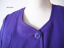 Mini robe violette Mod GoGo Twiggy sixties vintage 60's