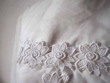 Robe babydoll Mod GoGo Twiggy blanche dentelle 60's