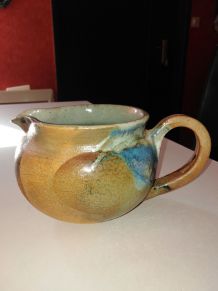 Cruche pichet broc terre cuite unique fait main