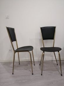 Lot de 7 chaises années 50/60