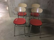 Chaises en formica années 60