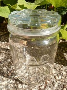 bocal  ancien   en verre  RAC , vintage