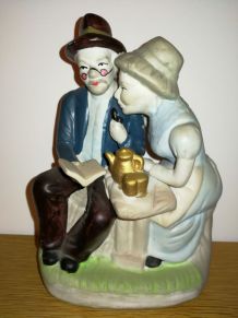 Figurine "couple de vieux" Vintage