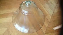Grande cloche vintage en verre