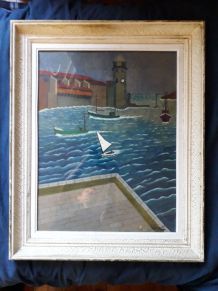 Peinture paysage de mer