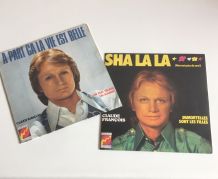 Claude François - 2 vinyles 45 t