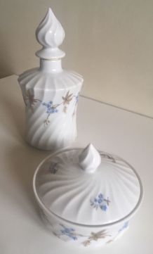 2 accessoires salle de bains porcelaine de Limoges