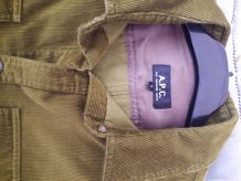 Chemise APC en velours