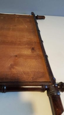 miroir bambou vintage en bois