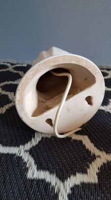 applique murale main en céramique blanche vintage 