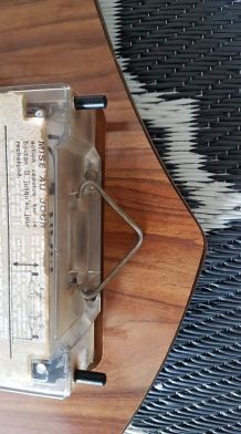 pendule murale Garnic Jaz 1966/67 formica Noyer du Quercy