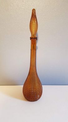 grande carafe italienne empoli orange vintage