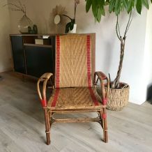 Fauteuil en rotin relax 