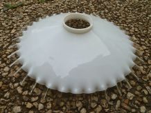 suspension , abat jour en opaline  ancien