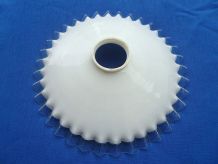 suspension , abat jour en opaline  ancien