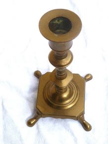 bougeoir  en  laiton , vintage