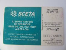 télécarte carte téléphonique Sceta transports 1992 rare
