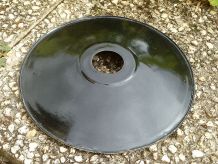 suspension , abatjour en tole emaillée  , vintage