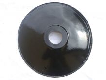 suspension , abatjour en tole emaillée  , vintage