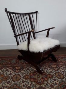 Fauteuil vintage anglais a bascule