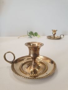 Lot de 2 bougeoirs rat de cave