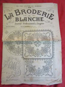 revue La Broderie Blanche patrons 1916