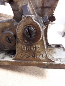 Ancien levier d'aiguillage sncf datant de  1936