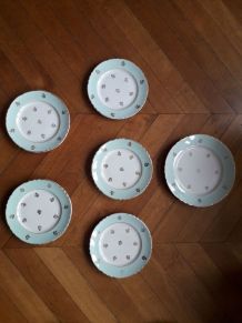 6 assiettes Hermès de la faiencerie d'Orchies
