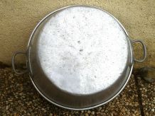 bassine  en  aluminium,  vintage