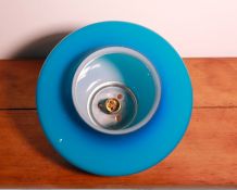 Lustre Globe beu opaline