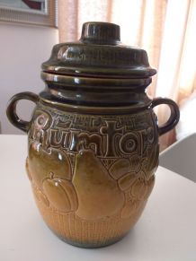 Pot couvert céramique 1970 vintage 