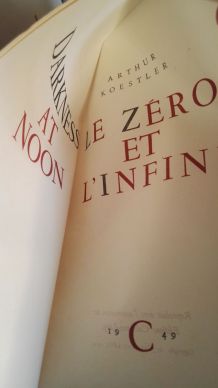 Le zéro et l'infini, Arthur Koestler, Exemplaire n° 0