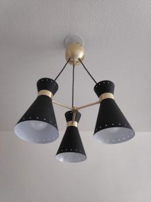 lustre 3 diabolos style des créations des années 50 