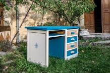 Bureau comptable en chêne